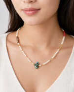 Turquoise Pearl Charm