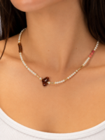 Amber Pearl Charm