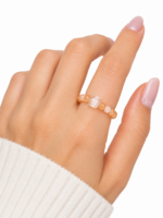 Apricot Glow Ring