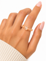 Golden Apricot Ring